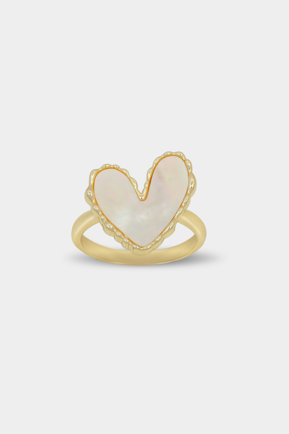 Sedef Taşlı Kalp Yüzük Sedef Taşlı Kalp Yüzük
