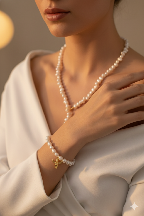 Angel Doğal İnci Takı Seti