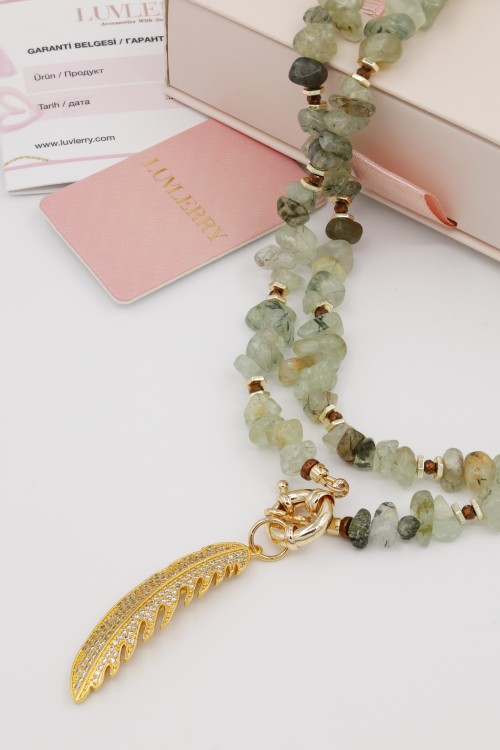 Jungle Doğal Taşlı Kolye