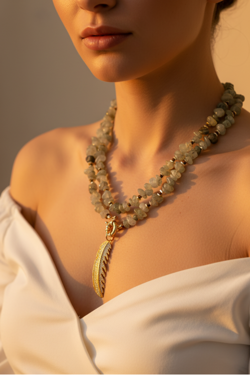 Jungle Doğal Taşlı Kolye