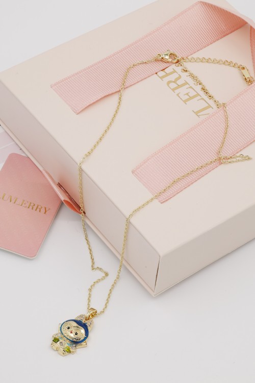 Labubu Elf Taşlı Kolye