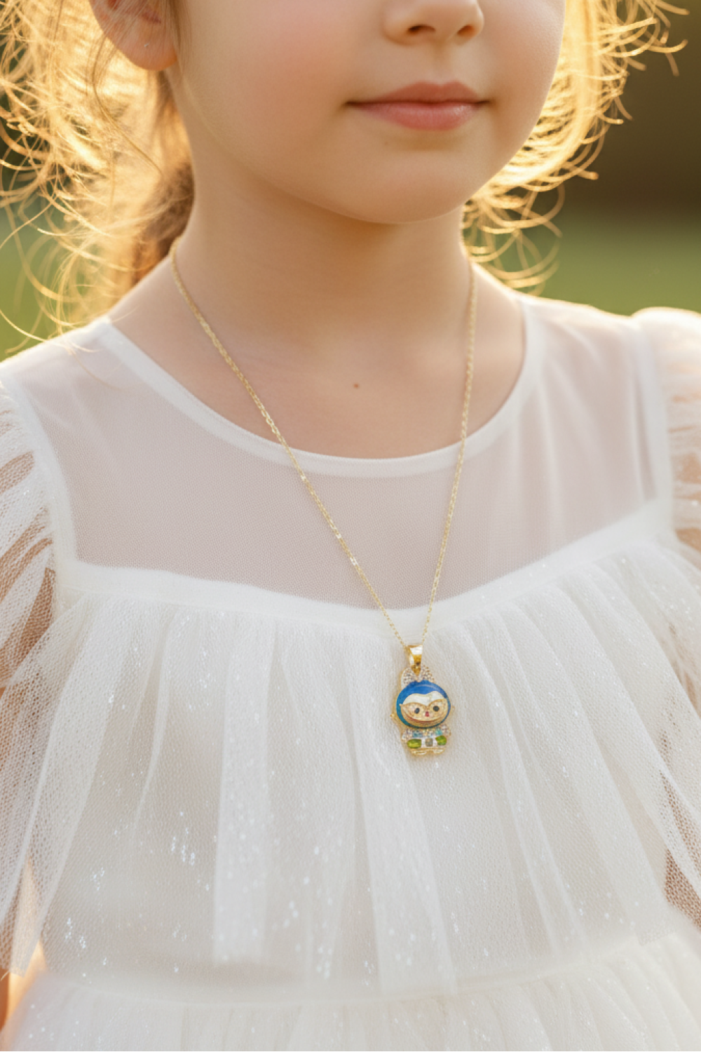 Labubu Elf Taşlı Kolye