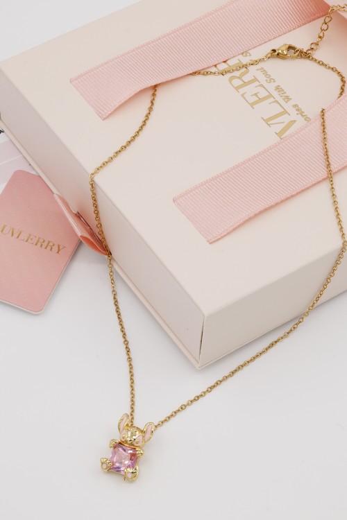 Labubu Elf Taşlı Kolye