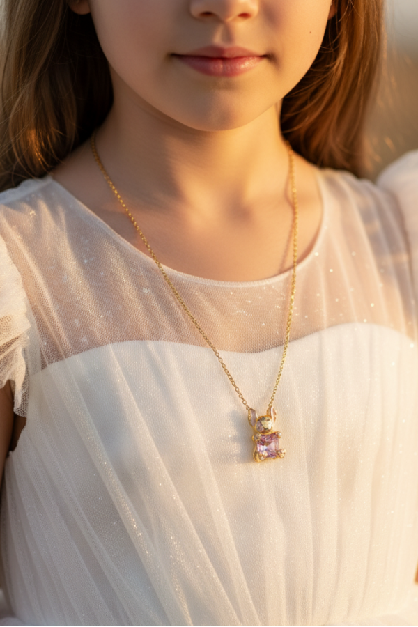 Labubu Elf Taşlı Kolye