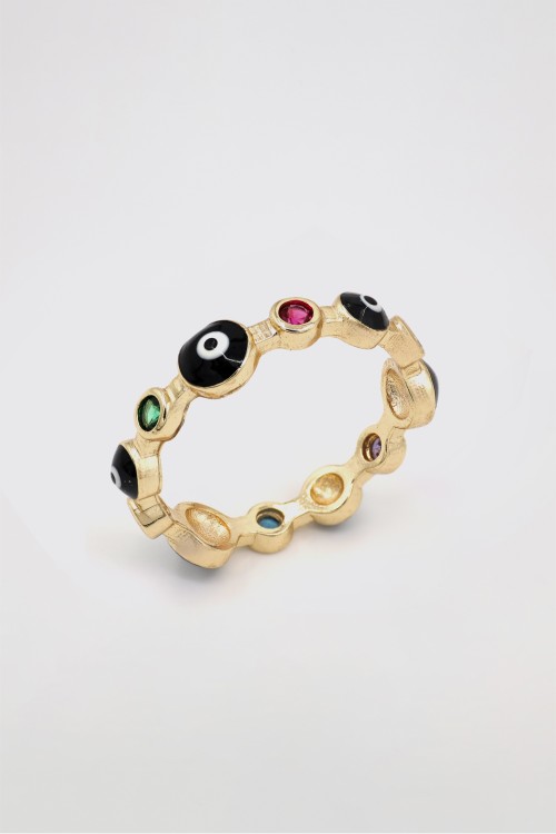 Zirkon Taşlı Altın Yüzük