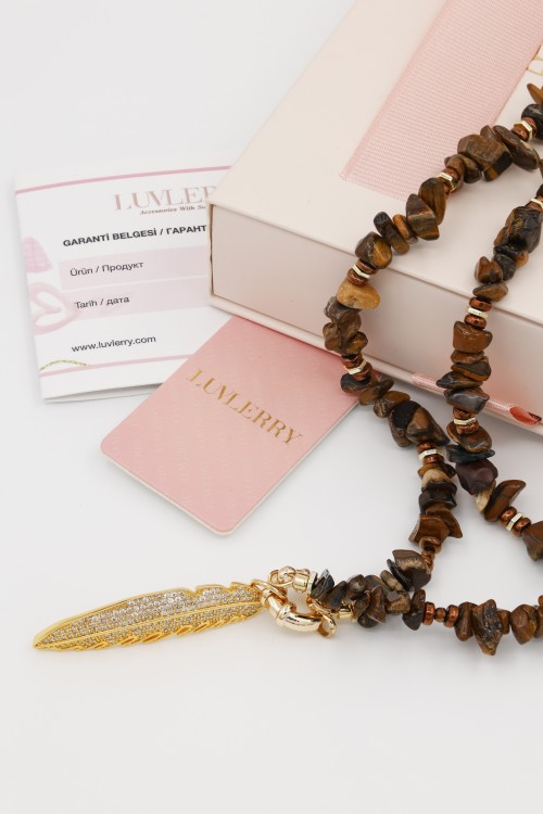 Nature Doğal Taş Kolye