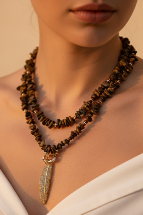 Nature Doğal Taş Kolye