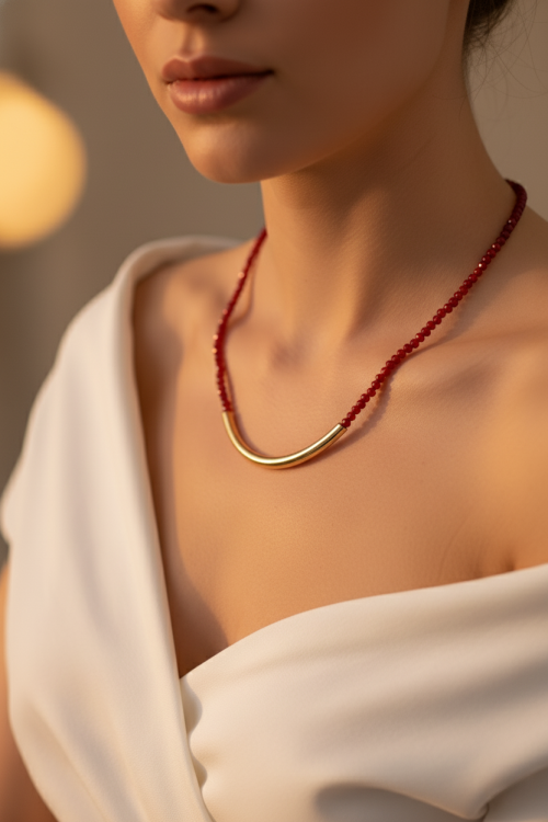 Reddy Doğal Taş Kolye