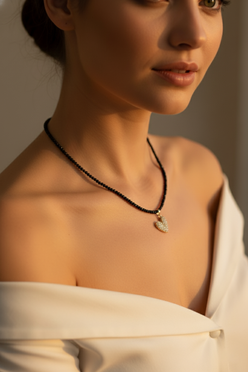 Spinal Zirkon Taşlı Kolye